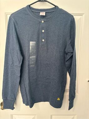 NWT Brooks Brothers Blue Henley